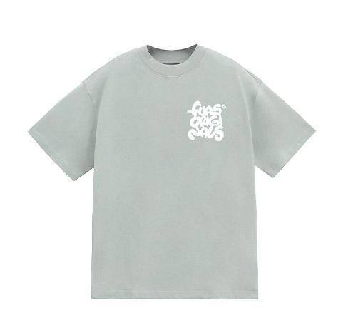 Áo thun ngắn tay fuas typo logo pastel matcha tshirt