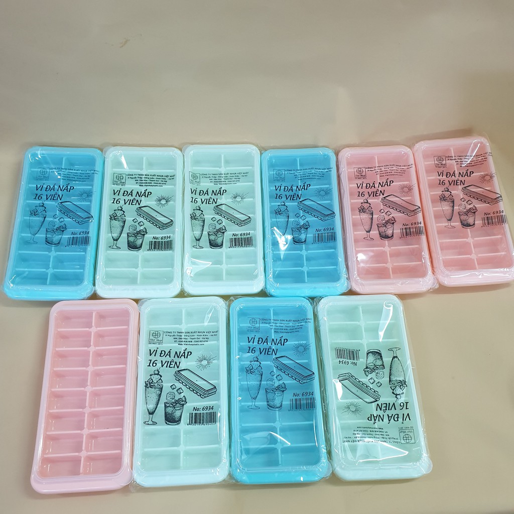 Vỉ đá nắp 16 viên việt nhật plastic -hàng đẹp