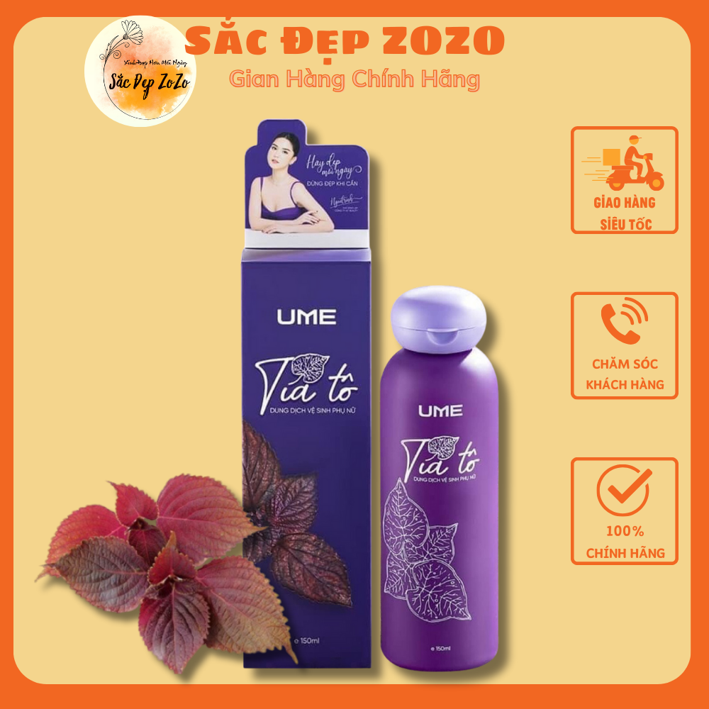 Dung dịch vệ sinh phụ nữ tía tô ume, ddvs phụ nữ hết nấm ngứa âm đạo, làm sạch dịu nhẹ