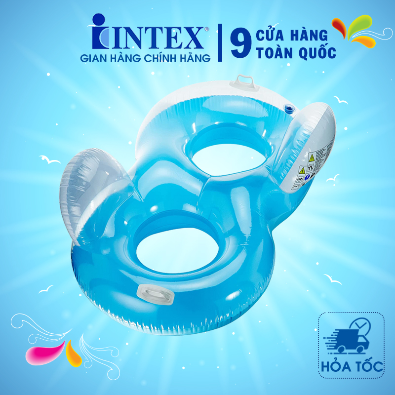 Phao bơi đôi tựa lưng intex 56800 - phao bơi cho bé, phao bơi trẻ em, người lớn