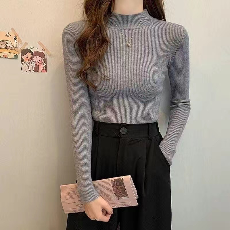 Áo len tăm body cổ cao 3 phân