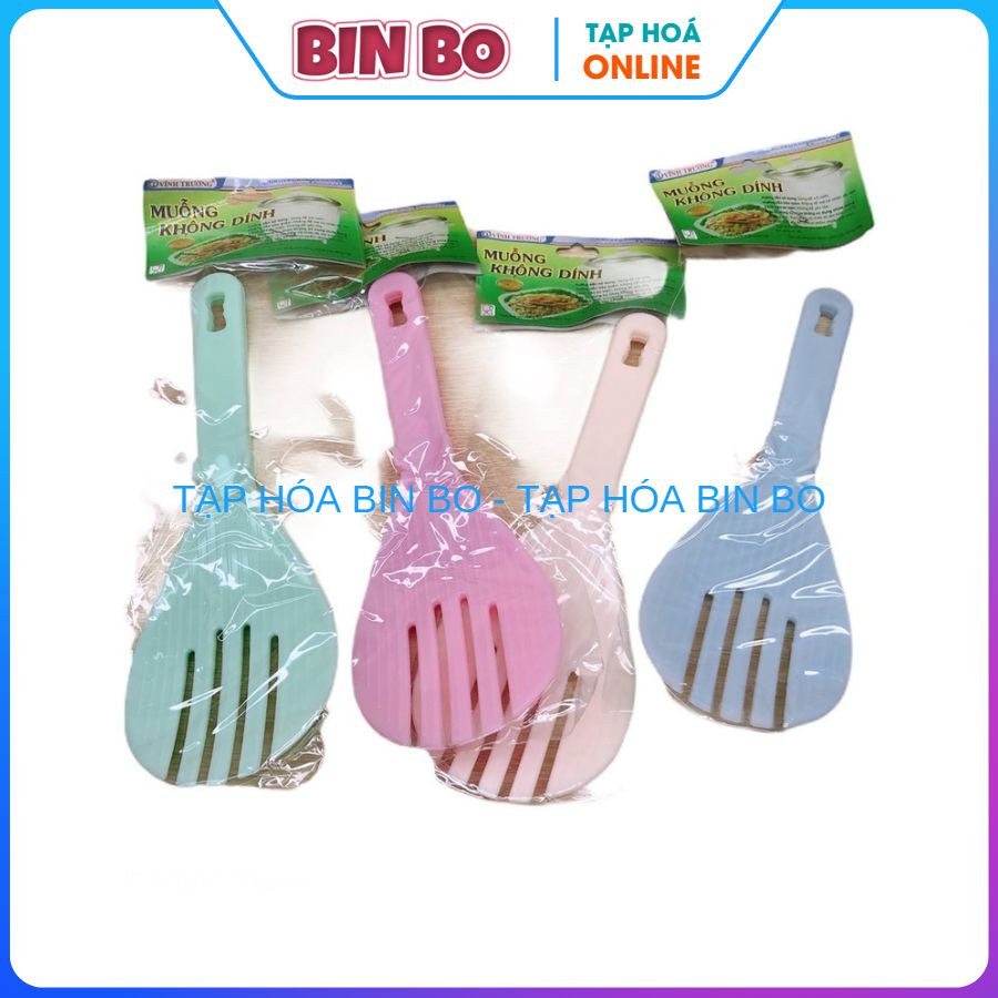 Vá cơm xới cơm muỗng múc cơm chống dính Vĩnh Trường có ba chĩa