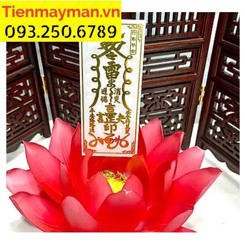 Miếng dán điện thoại thượng lộ bình an , linh phù may mắn phong thủy