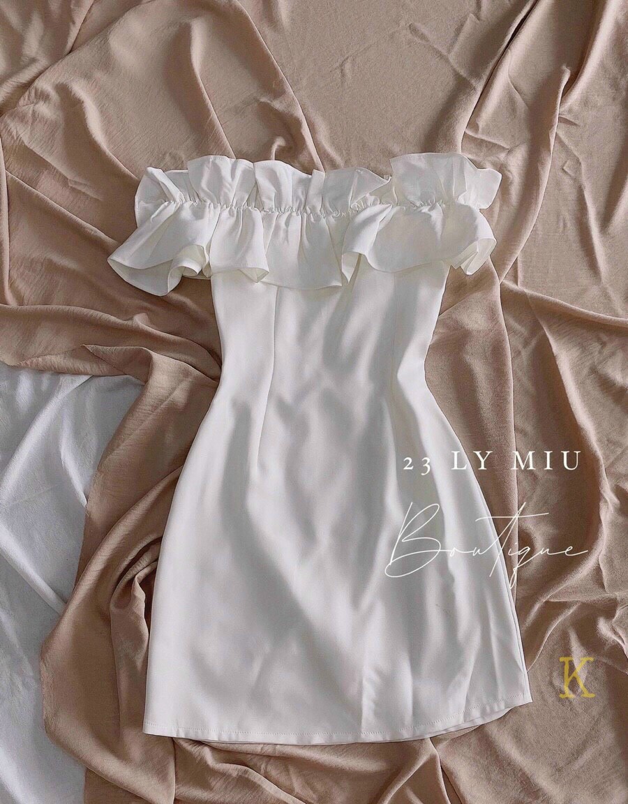 [HCM][Giá Sỉ- Sale Khuyến Mãi] ĐẦM TRẮNG XÒE TRỄ VAI TIỂU THƯ XINH XẮN DỄ THƯƠNG