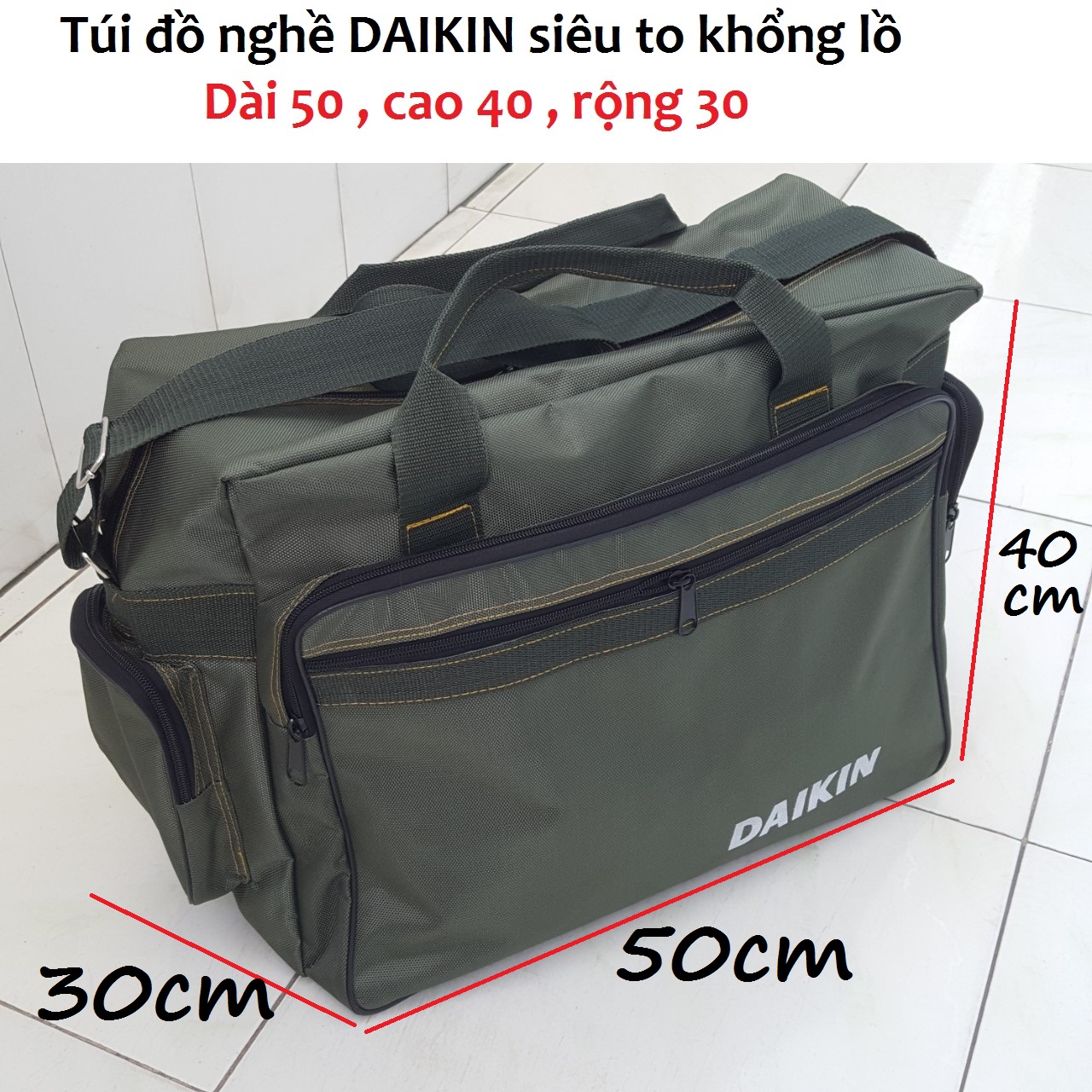 Túi đựng đồ nghề dụng cụ DAIKIN loại lớn nhất thị trường ( SIÊU TO KHỔNG LỒ )