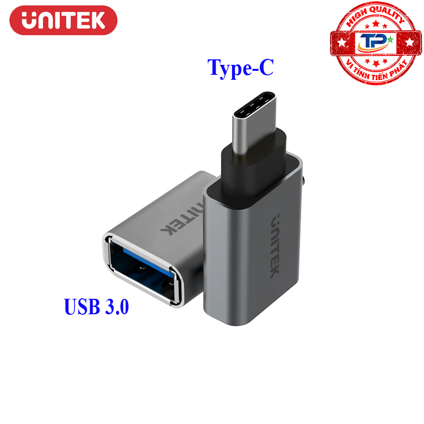 Đầu chuyển Type-C sang USB 3.0 Female OTG - Unitek Y-A025CGY Y-A025DGY .