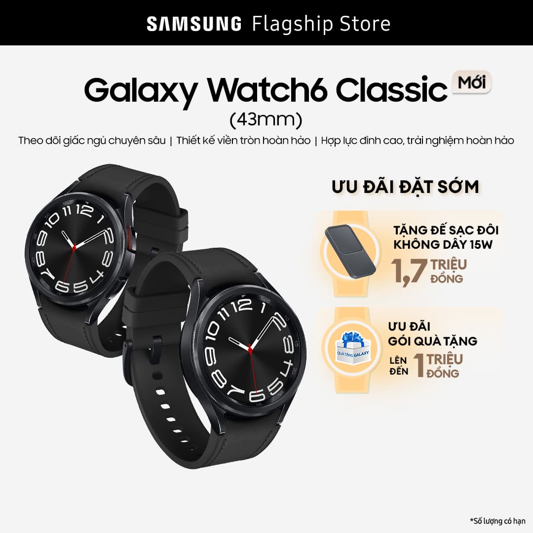 CHỈ 15.09 Samsung Galaxy Watch 6 Classic 43mm