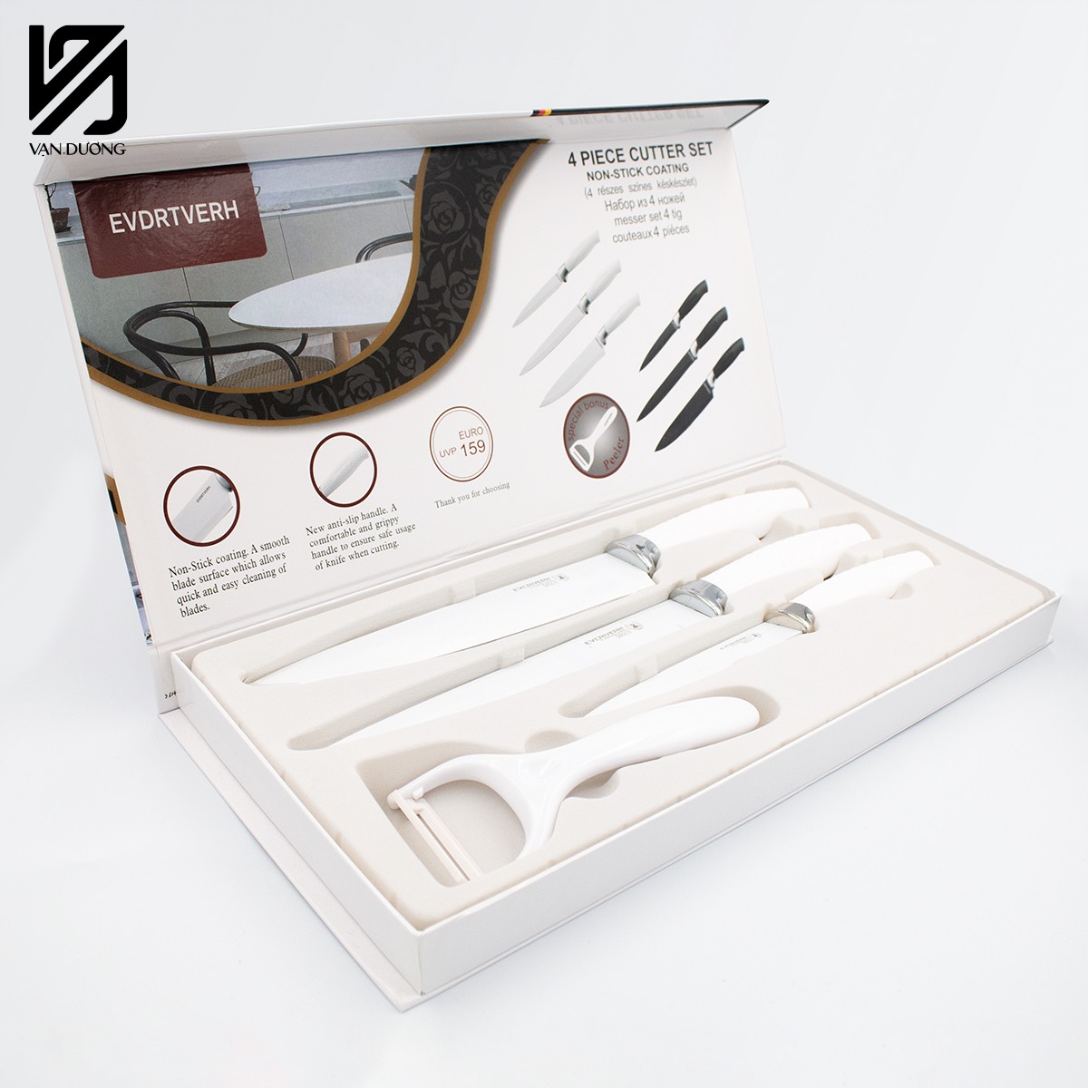 [ SẴN-HÌNH SHOP CHỤP ] Bộ Dao 4 Món KITCHEN SHARP