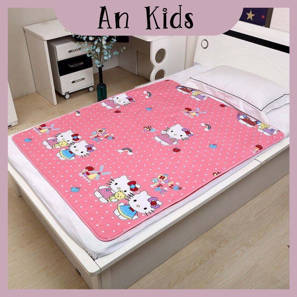 Miếng lót chống thấm trải giường, chiếu nhựa chống thấm kích thước 80*120cm Ankids