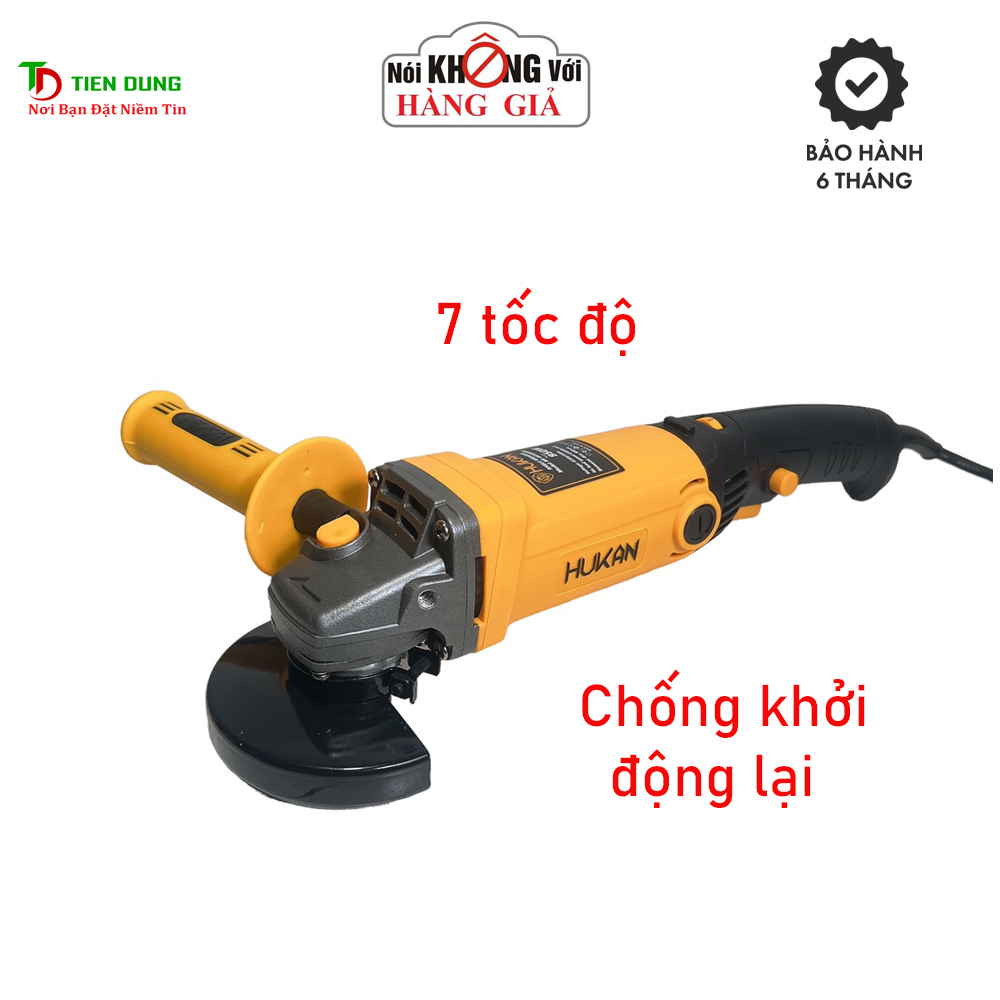 Máy mài góc hukan hk-ag1088m công suất 950w có điều chỉnh 7 cấp tốc độ - chống khởi động lại.