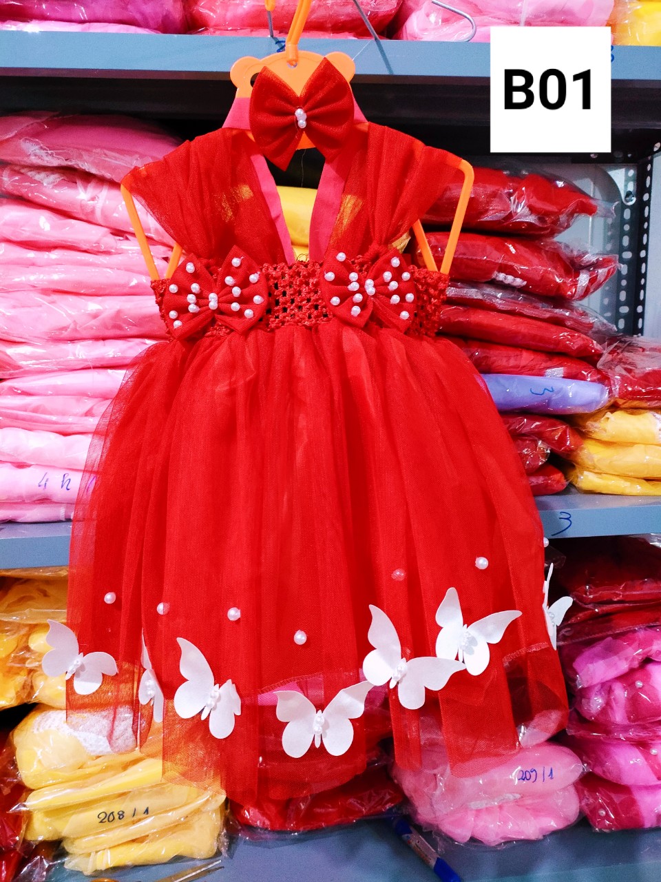 Đầm xòe công chúa siêu dễ thương cho bé gái Size(4-20kg)