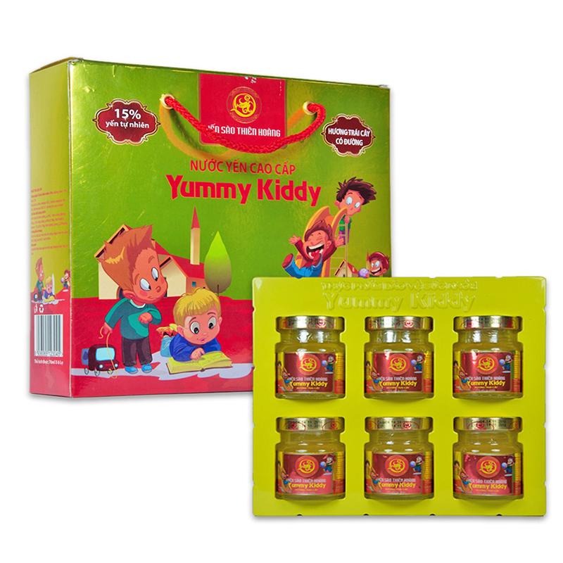 Hộp yến sào thiên hoàng yummy kiddy hương trái cây 15% yến tự nhiên
