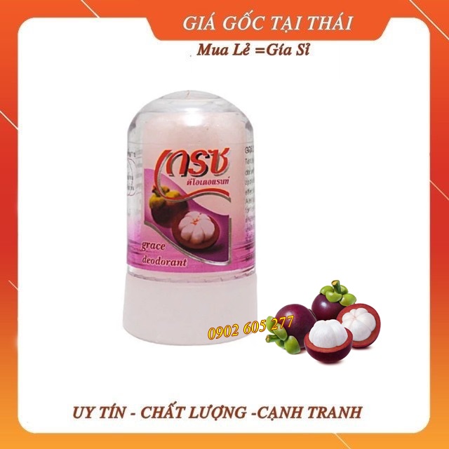 Lăn khử mùi đá khoáng grace thái lan - măng cụt