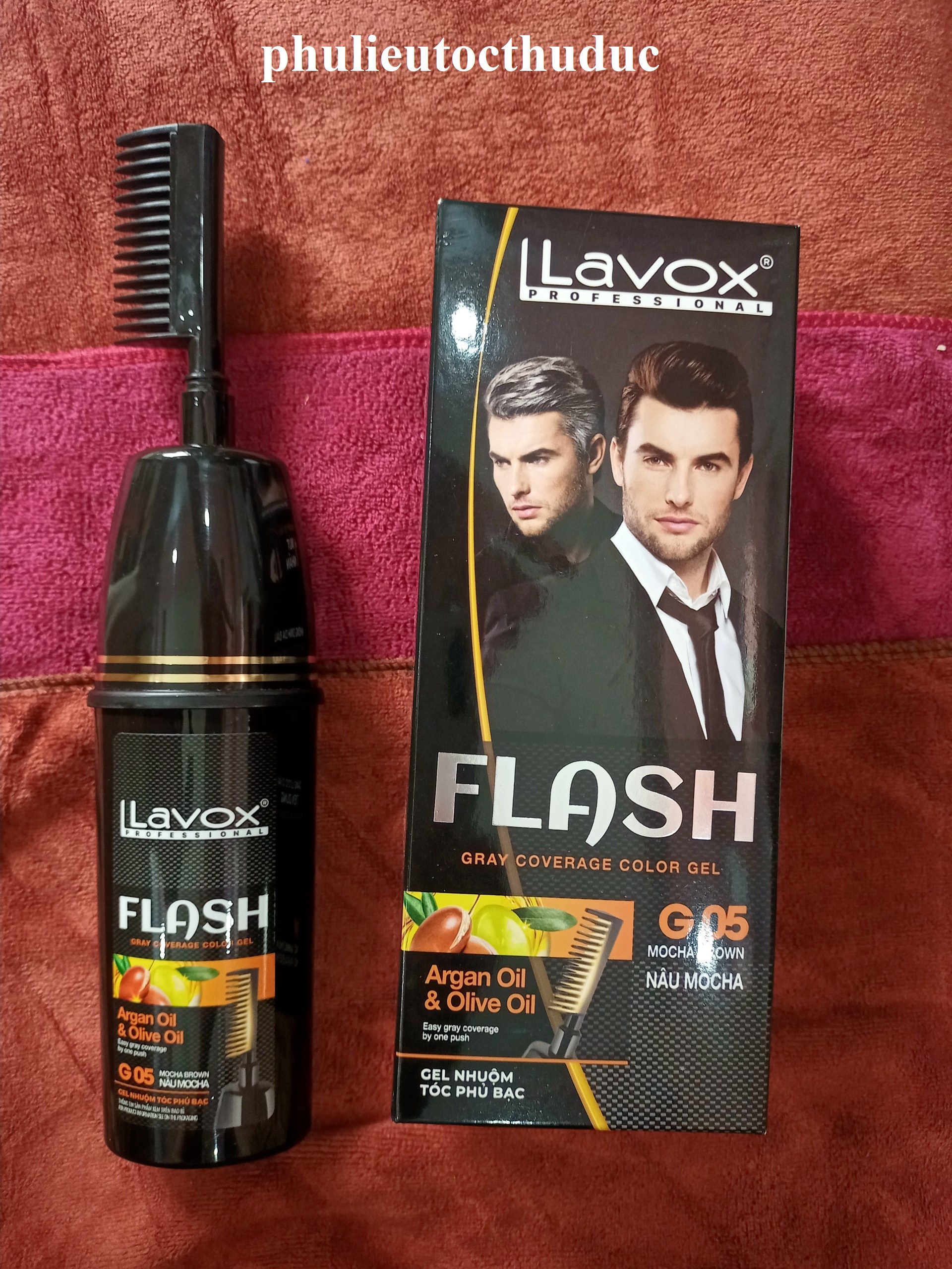 Lược nhuộm phủ bạc FLash Lavox 150ml dùng cho cả nam và nữ