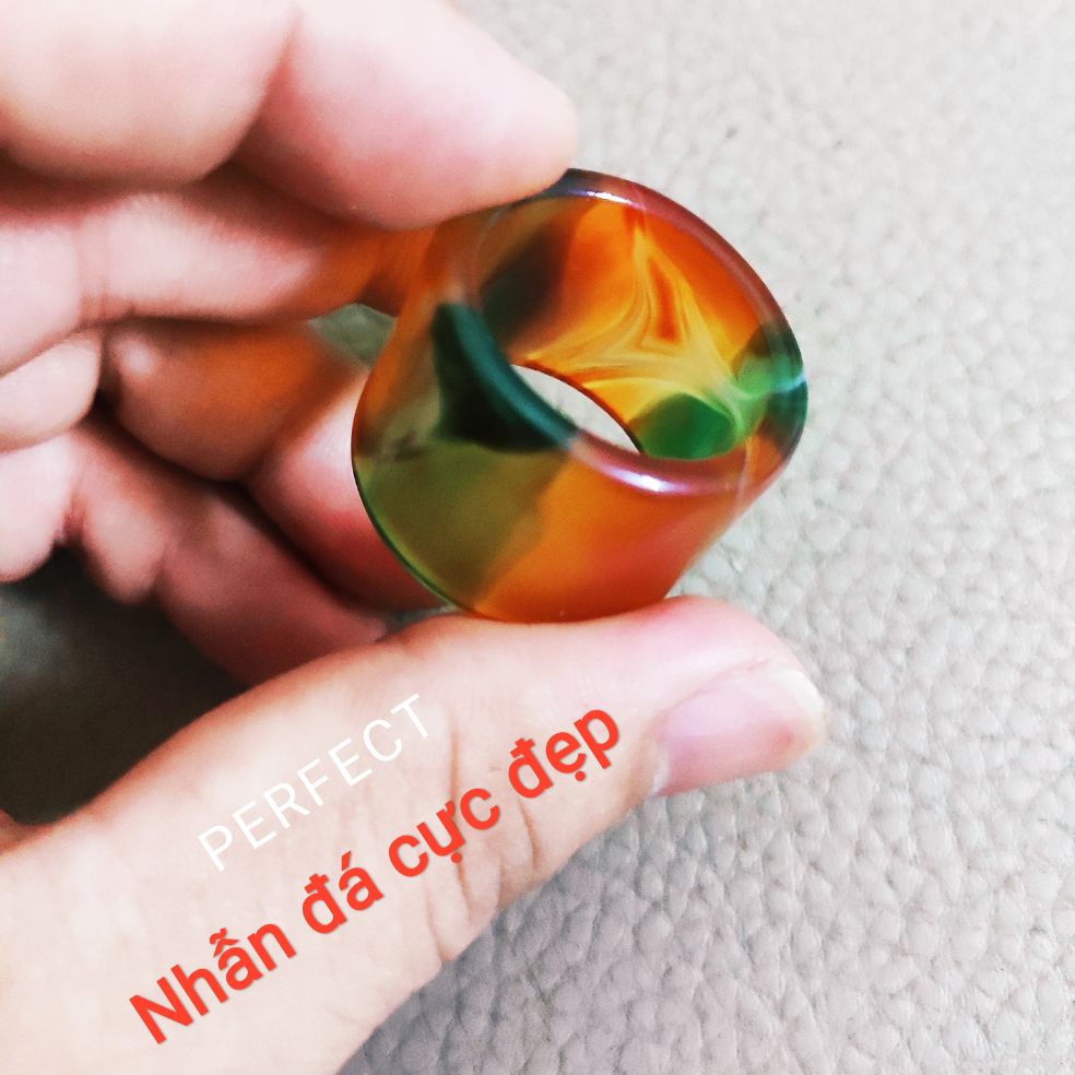 NHẪN ĐÁ PHONG THỦY .ĐÁ NGỌC BÍCH TỰ NHIÊN [HOT SALE] . NHẪN NAM CÁ TÍNH ĐEO NGÓN CÁI. NHẪN CÀN LONG