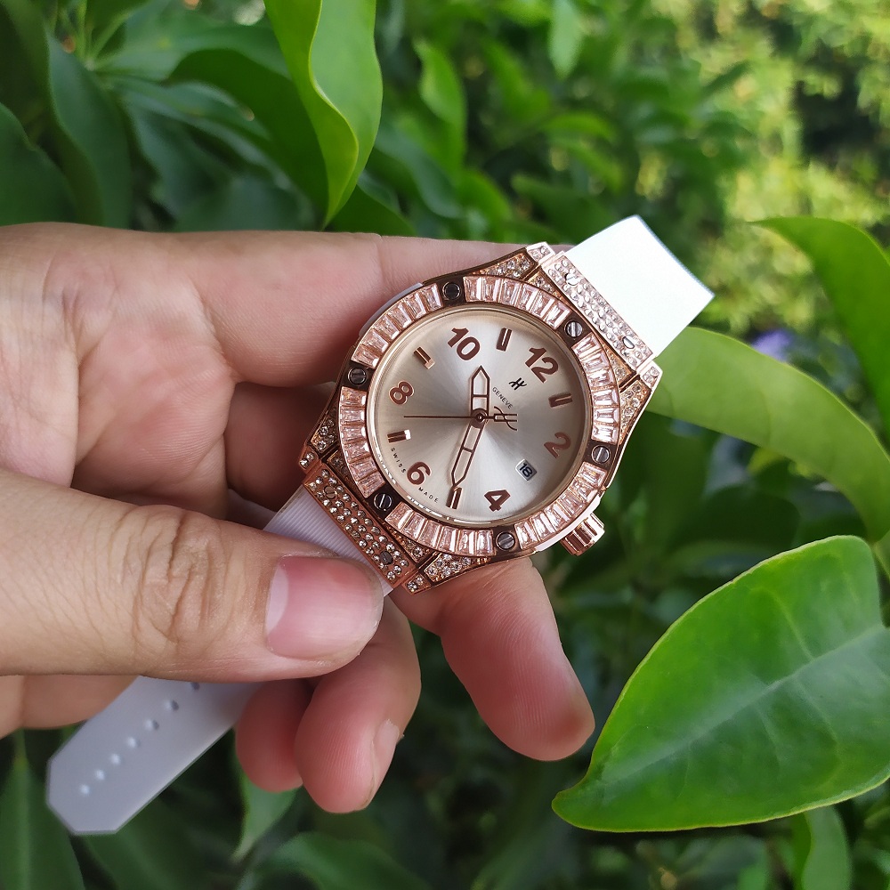 Đồng hồ nữ HUBL máy Nhật lịch lãm sang trọng