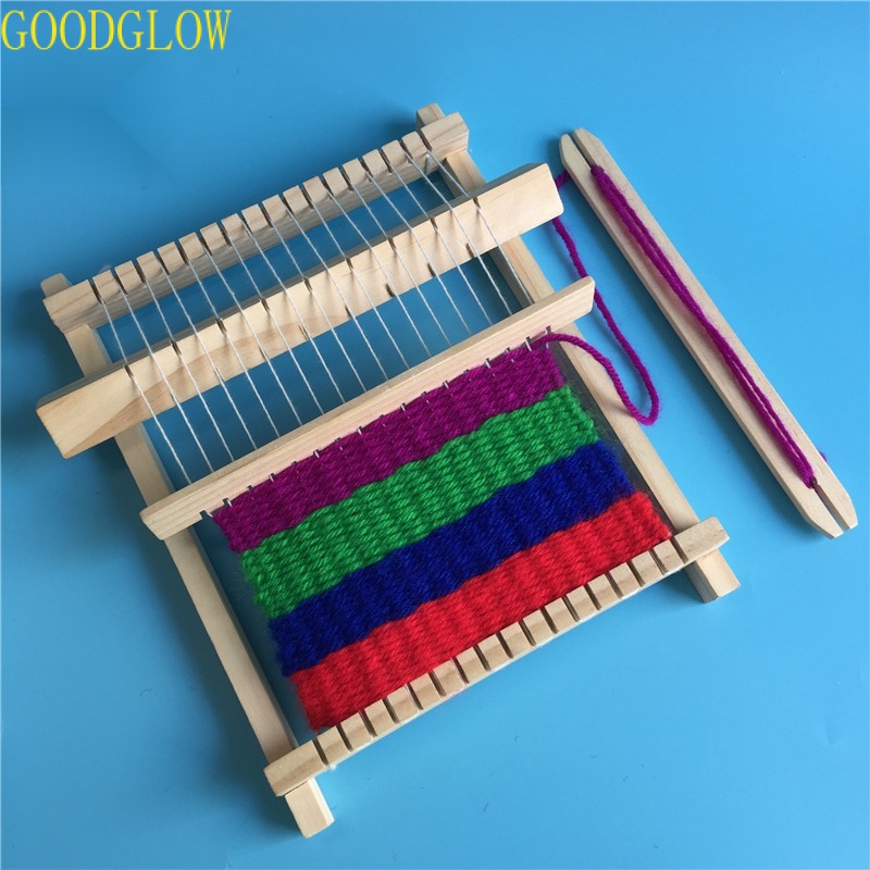 Năng khiếu giáo dục DIY truyền thống bằng gỗ dệt dệt thủ công sợi tay máy dệt kim trẻ em giáo dục đồ chơi Quà Tặng