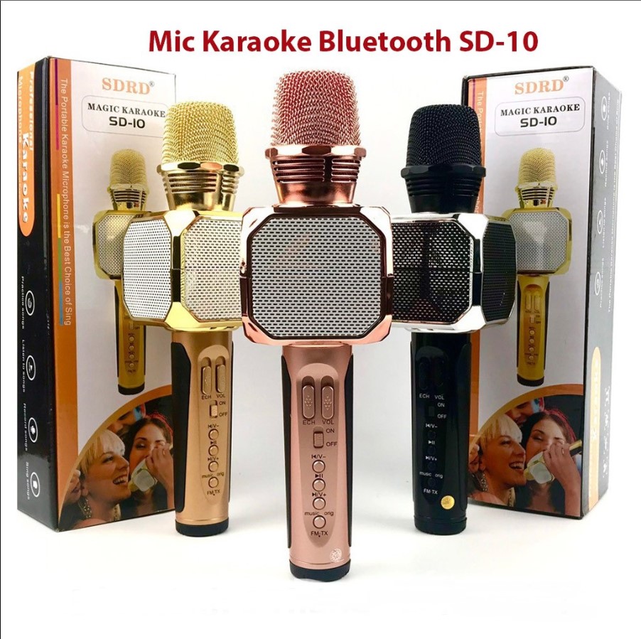 Micro kèm loa karaoke bluetooth sd 10,mua ngay mic sd 16 kết nối micro bluetooth với loa ngoài loa karaoke bluetooth cao cấphát và nghe cực hay chất lượng tốt giảm giá 50% hấp dẫn