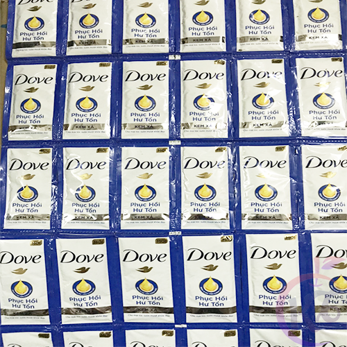  Combo 6 dây Dove Dầu xả Phục Hồi Hư Tổn gói 6g - dây 10 gói - kem xả đầu dưỡng ẩm ngăn gãy rụng và nuôi dưỡng tóc mềm mượt 