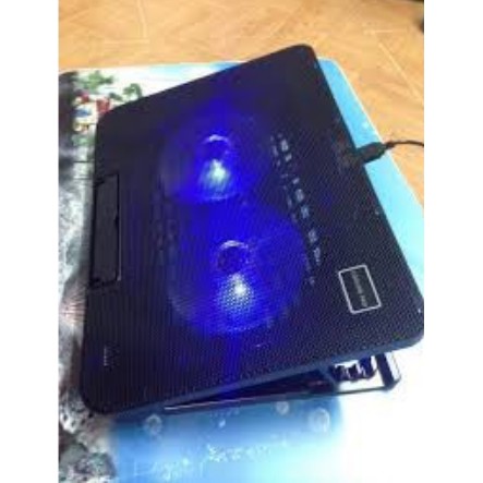 Đế tản nhiệt cooling pad n99 2fan đèn led