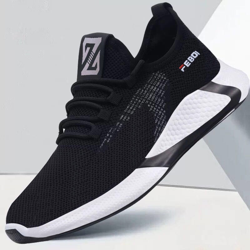 ( Có 2 Màu ) Giày nam thể thao sườn chữ XFC , Giày sneaker nam vải thoáng khí mẫu 2021 2