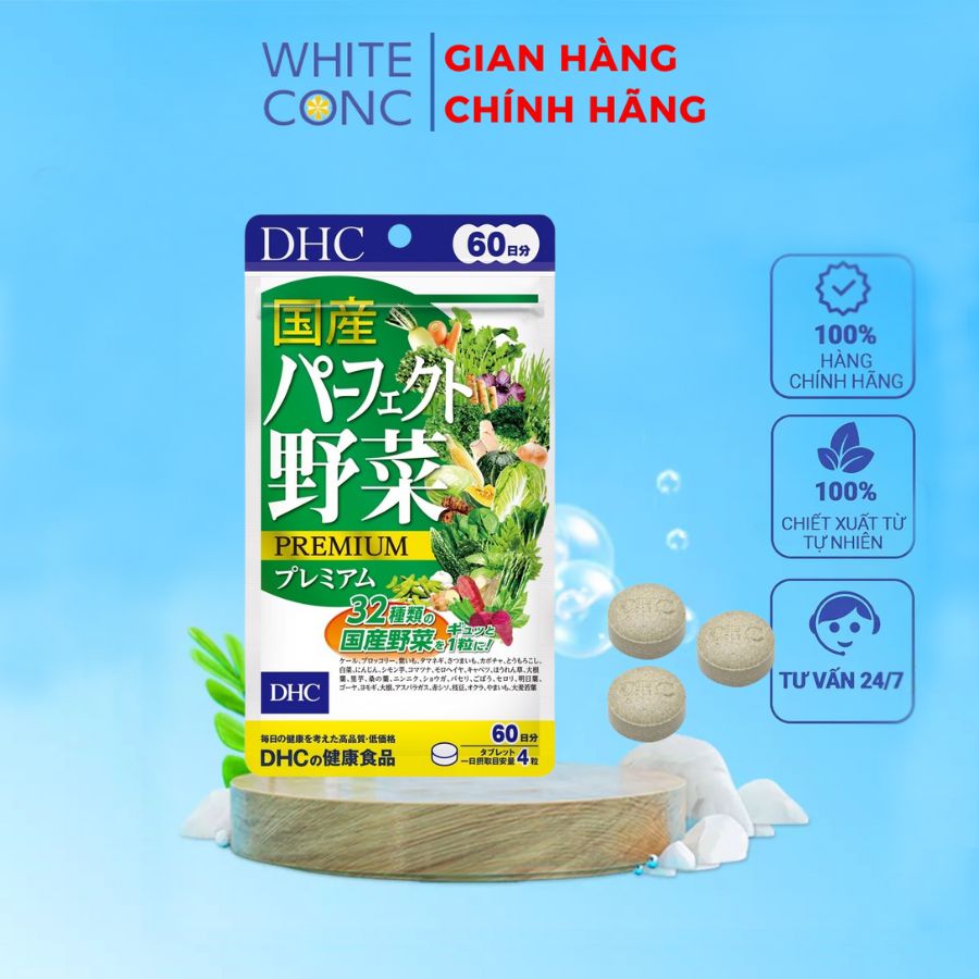 Viên uống dhc rau củ quả tổng hợp premium 60 ngày