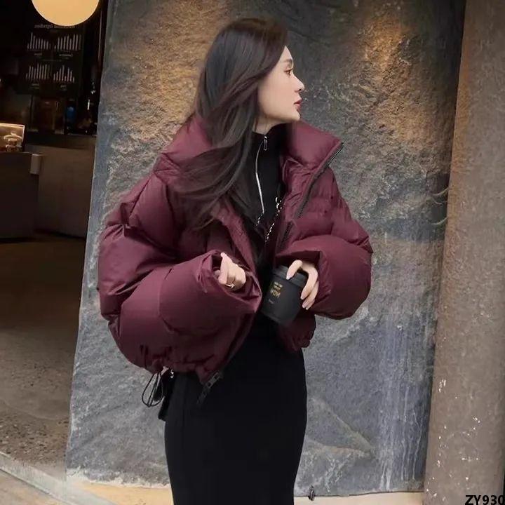 Áo Khoác Nữ Áo Bông Bánh Mì Thời Trang Trái Mùa 2023 Quần Áo Mẫu Mới Phong Cách Phương Tây Phong Cách Hàn Quốc Ngắn Dày Cổ Đứng Rộng Rãi