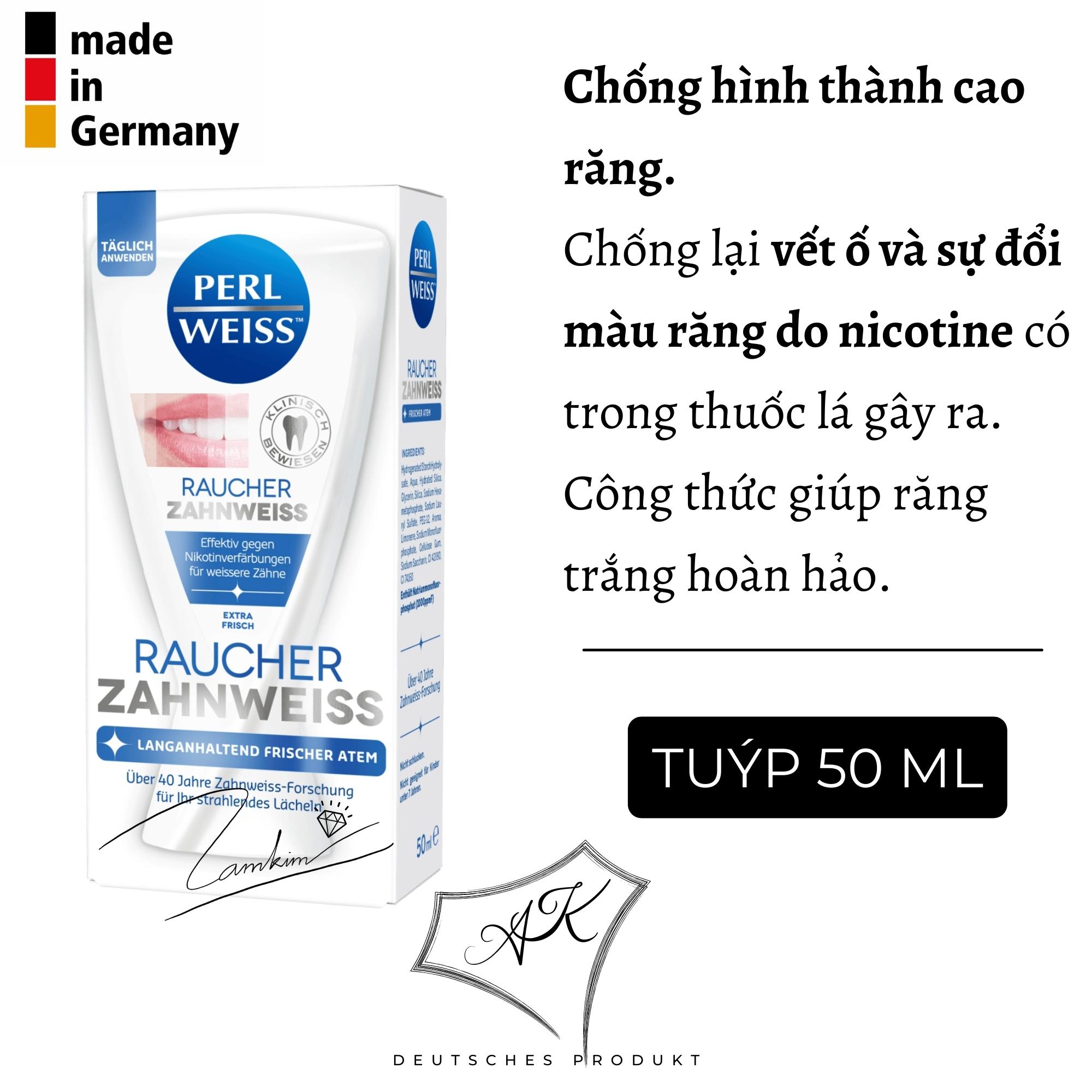 Kem đánh răng làm trắng nội địa đức - perlweiss