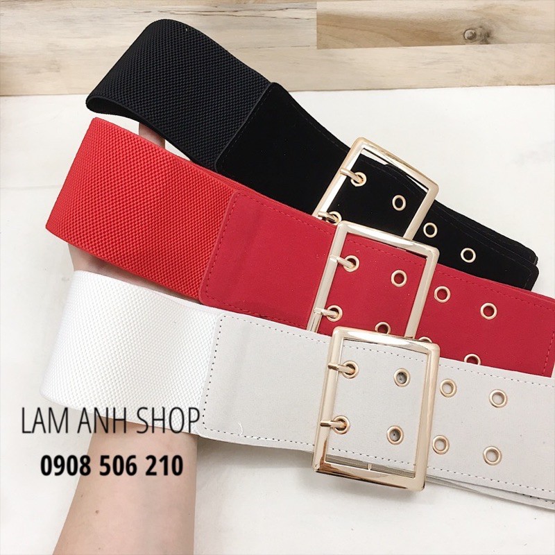 Dây nịt thun bản lớn 2 kim