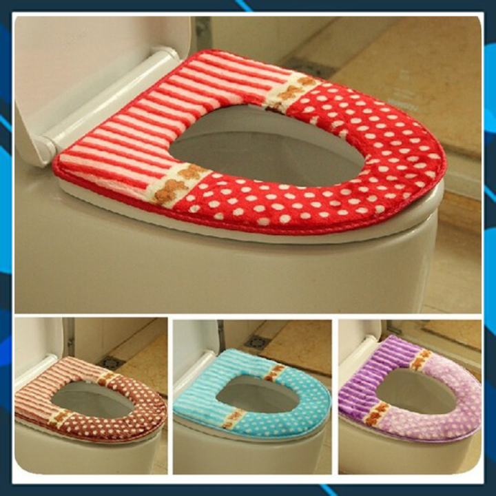 [COMBO SIÊU RẺ] Tấm lót bồn cầu- Tấm Lót Nỉ Bồn Cầu Họa Tiết - Miếng lót nỉ bồn cầu nhà vệ sinh (Giao ngẫu nhiên mẫu)