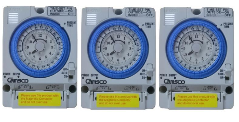 Combo 03 Timer Camsco 24h (Rơ le thời gian 24h camsco) TB35 kèm pin