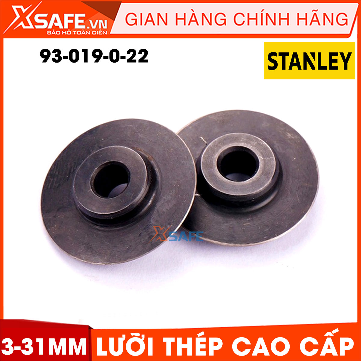 Lưỡi dao cắt ống 3-31mm STANLEY 93-019-0-22 lưỡi làm thép cao cấp. Lưỡi dao cắt ốngStanley được gia công tỉ mỉ nên rất cứng cáp và sắc bén, khả năng chịu lực và chịu nhiệt tốt