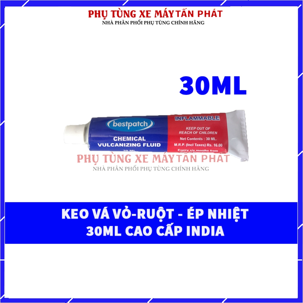 [Cao Cấp] Tuýp Keo 30ml Vá Vỏ - Ruột - Ép Nhiệt Xe Đạp Xe Máy Ô Tô  Chính Hãng Bestpatch Made INDIA ( ẤN ĐỘ)
