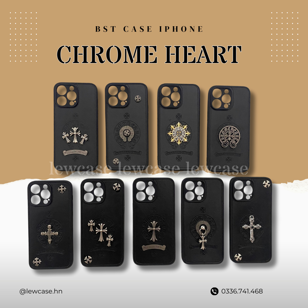 Ốp Lưng iPhone - Ốp iPhone Da Chrome Hearts