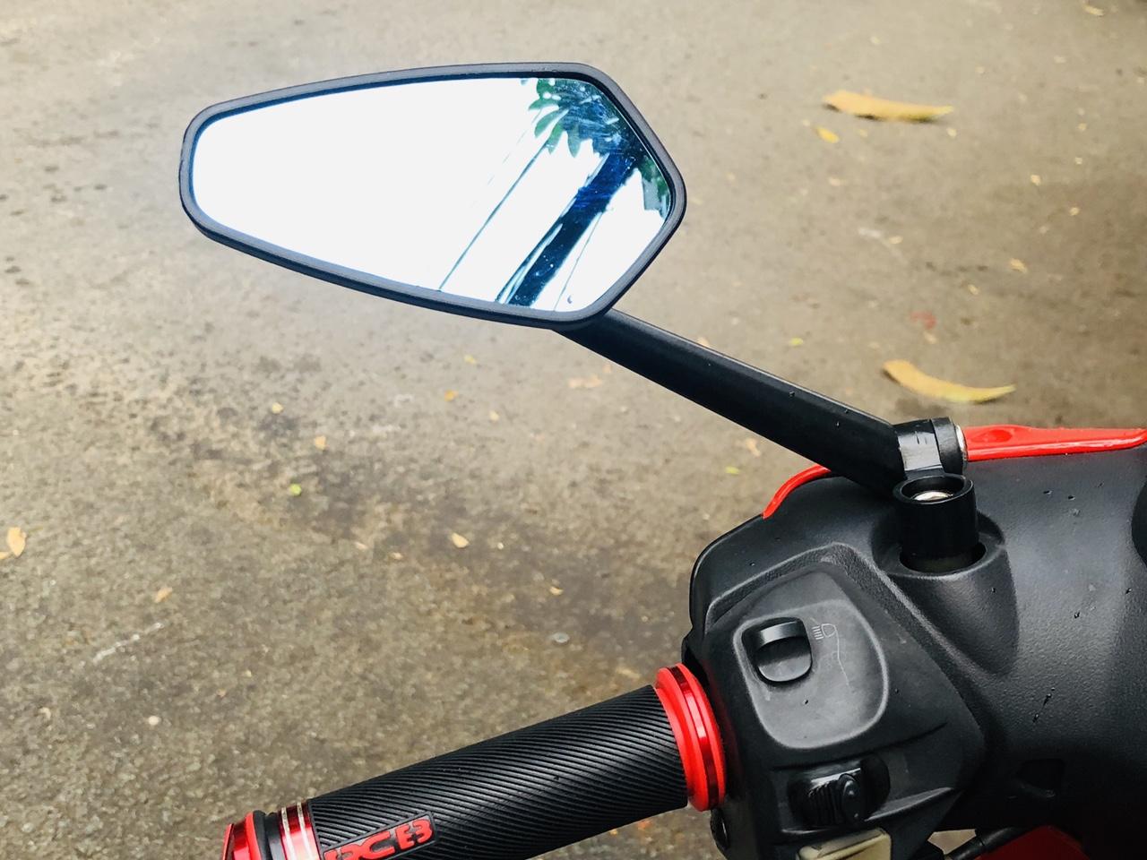 [HCM]Bộ 2 gương chiếu hậu xe máy CRG màu đen (trái+phải) gắn được cho tất cả các dòng xe hiện nay-Đen