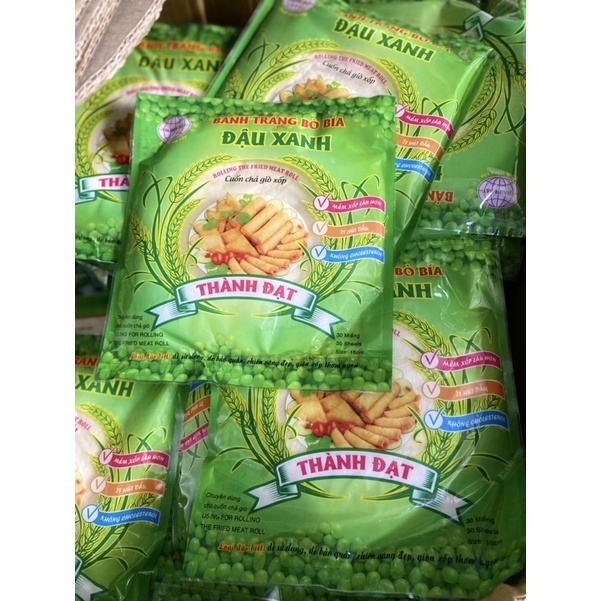 Bánh tráng bò bía đậu xanh - vỏ bánh bò bía