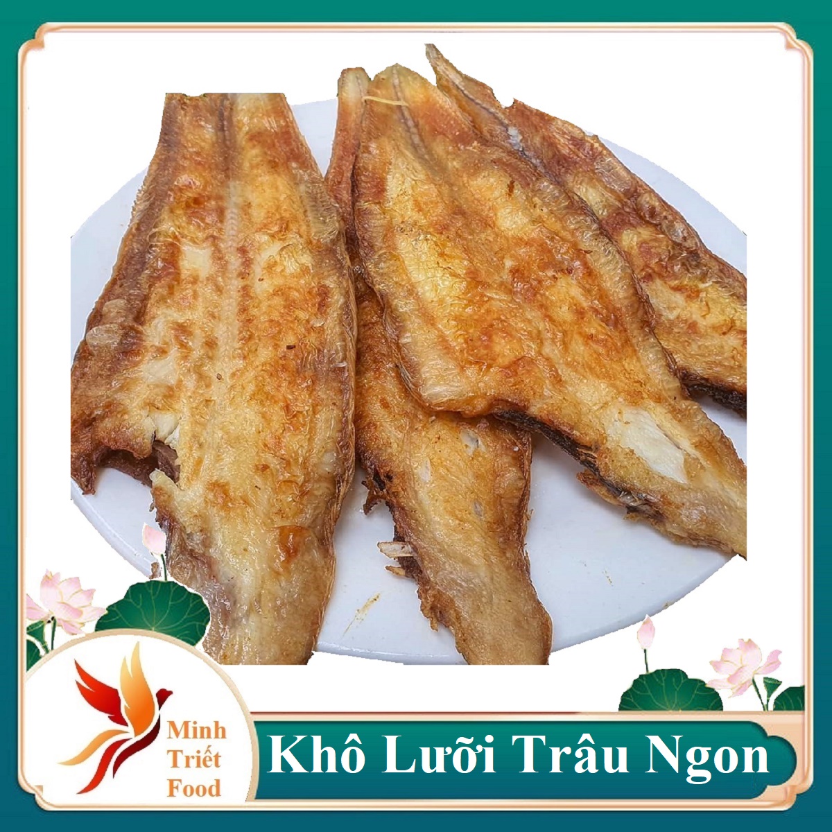 KHÔ CÁ LƯỠI TRÂU BIỂN CÀ MAU  KHÔ CÁ LƯỠI TRÂU SIZE  TRUNG  , TO NGON.