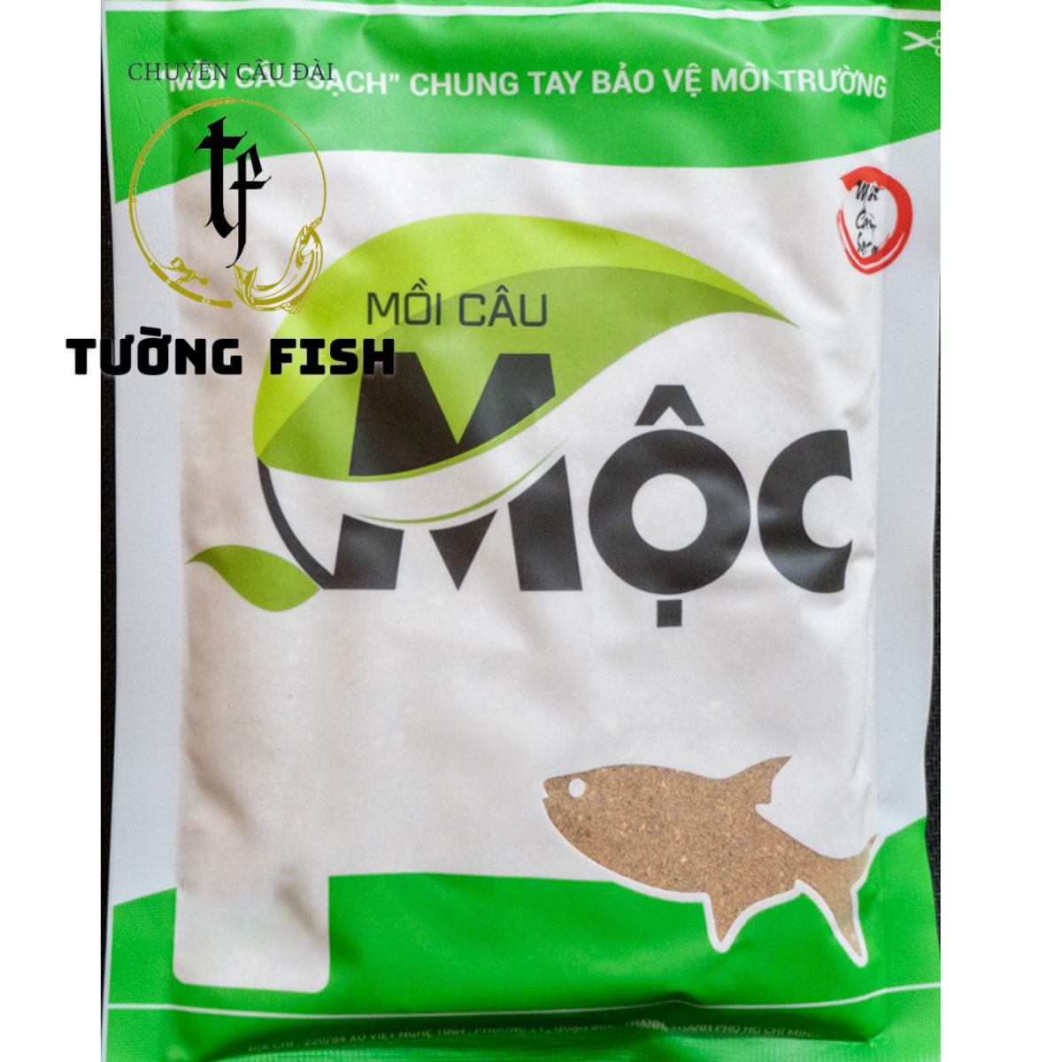 Mồi cám câu cá mộc xanh lá, cá rô phi, điêu hồng, chép