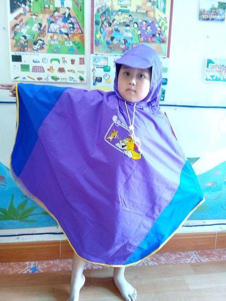 Áo mưa cánh dơi trẻ em dưới 6 tuổi hàng VNXK