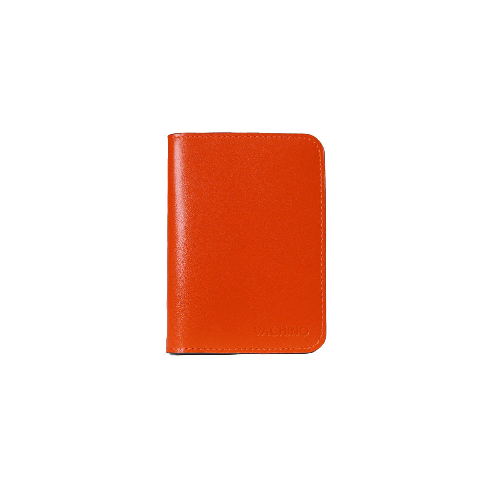 Ví da thật nam nữ đựng thẻ atm, card thiết kế tối giản da bò nappa cao cấp thương hiệu vachino-vn009