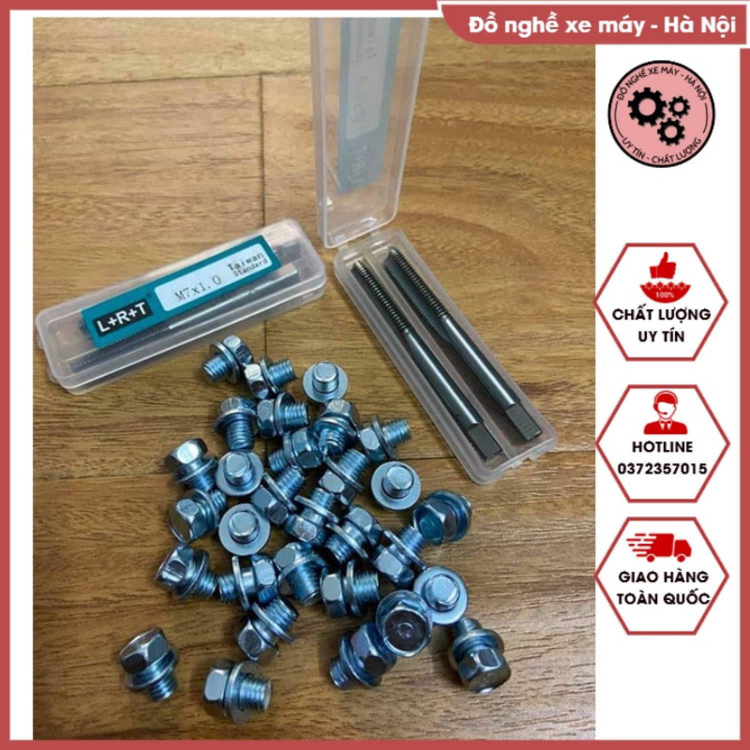 20 ốc dàn để chân 9ly chắc chắn, trang trí dàn áo xe - hàng có sẵn