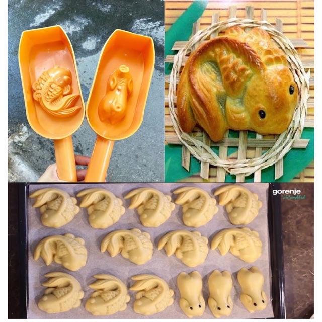 Khuôn Trung Thu Cá/Heo 50-100G