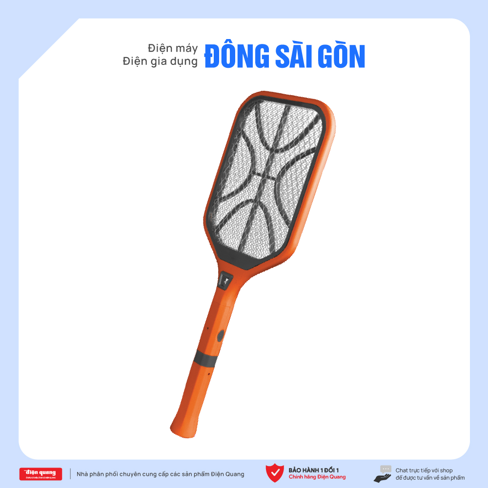 Bộ vợt muỗi đa năng Điện Quang ĐQ EMR08L OBL ( Cam - Đen )