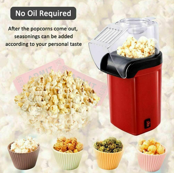 Máy nổ bỏng ngô mini, máy nổ bỏng bắp rang bơ bằng điện, làm tại nhà, Máy làm bắp rang bơ mini Máy nổ bỏng ngô 1200W