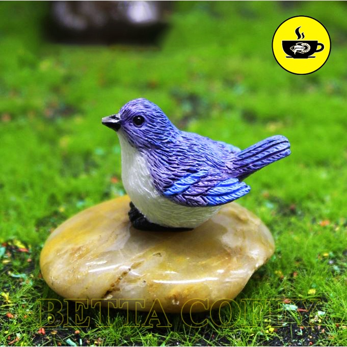 Mô hình chim sẻ và tổ chim cho các bạn trang trí bể cá non bộ tiểu cảnh, terrarium - 7