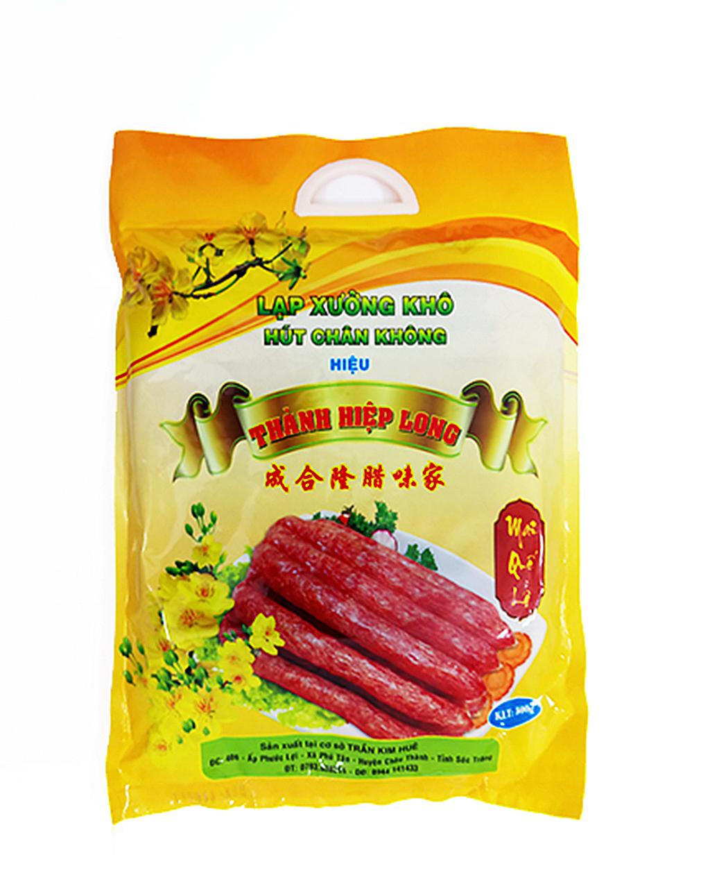 Lạp xưởng khô mai quế lộ - hút chân không - bao bì 500gr