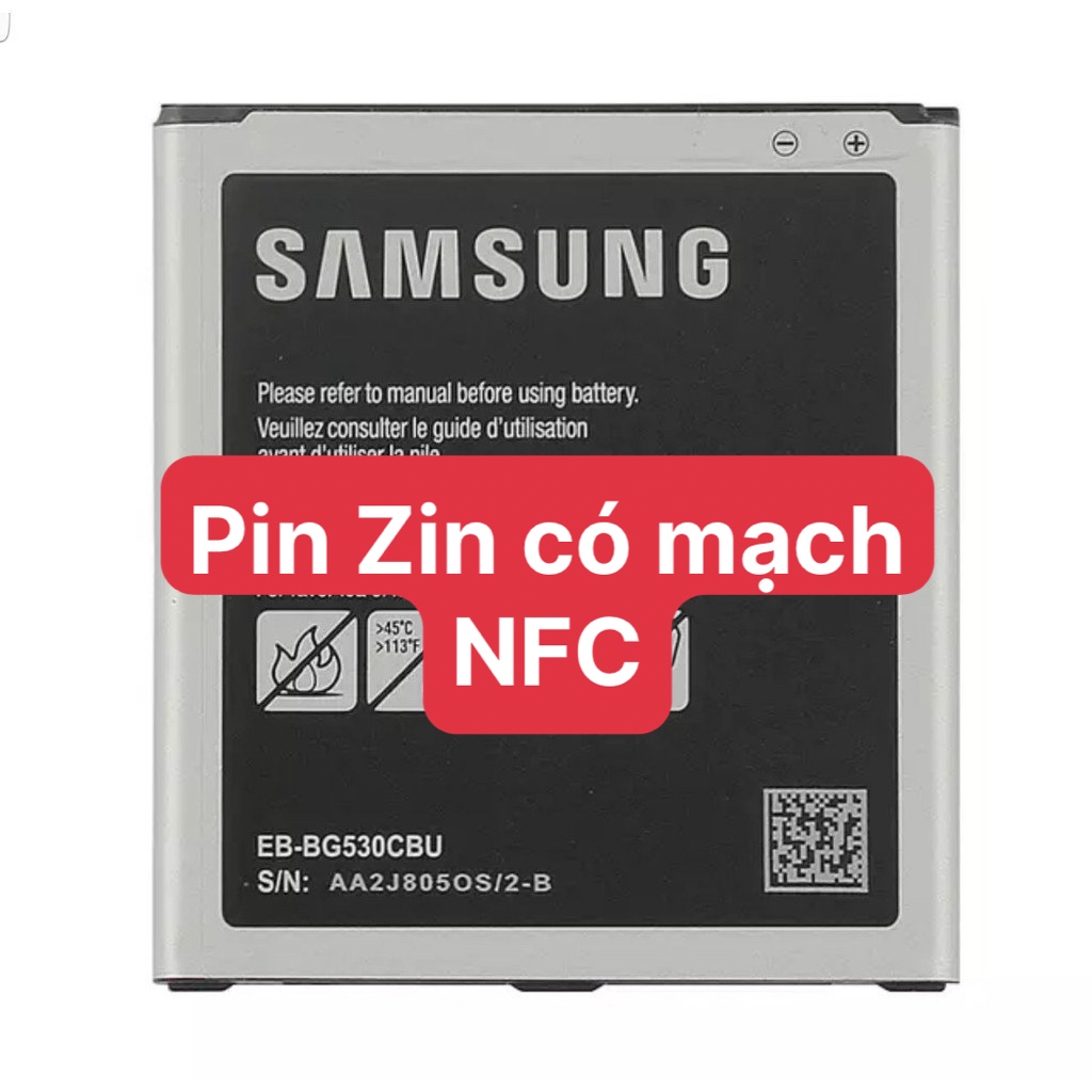 Pin samsung galaxy j2 prime g532/g530, j5 2015 , j3 2016 , j2 pro - pin zin có nfc