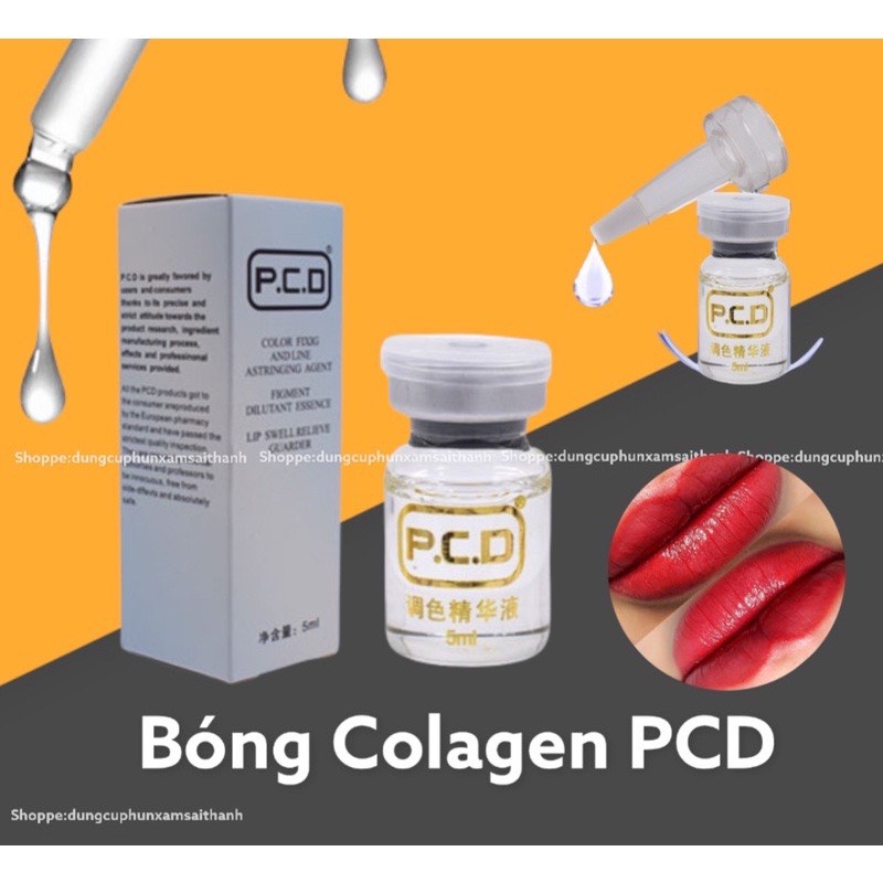 Phủ bóng môi colagen pcd