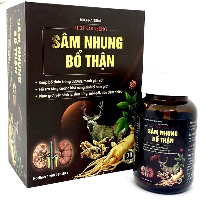 Sâm nhung bổ thận - bổ thận tráng dương mạnh gân cốt
