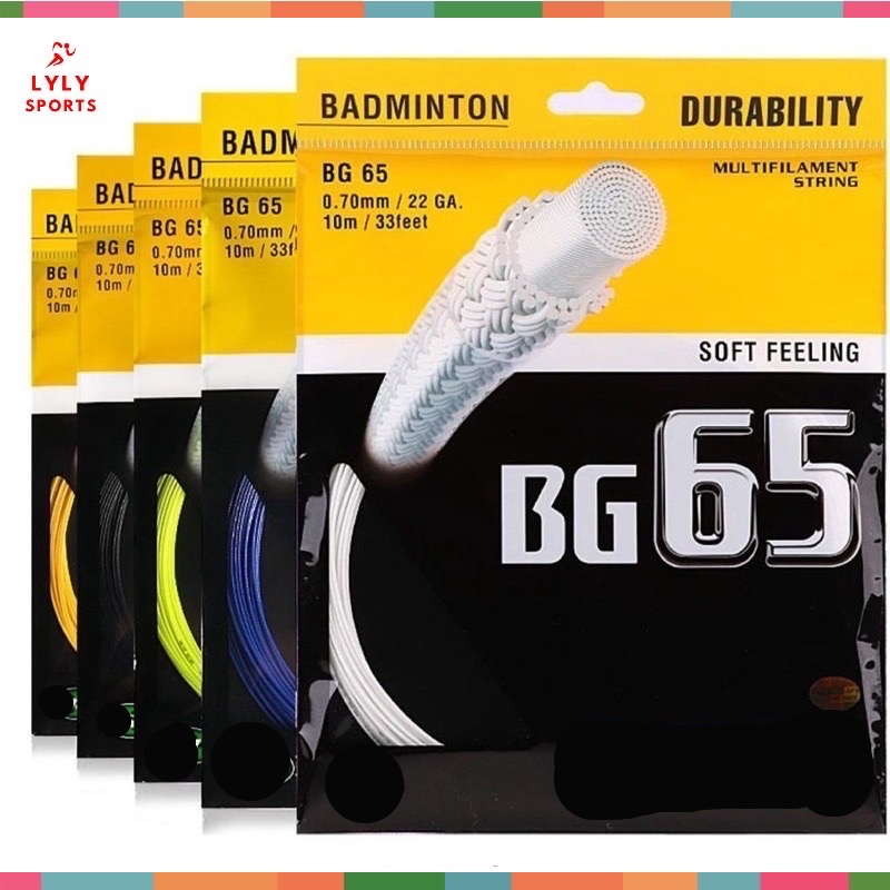 Dây cước đan vợt cầu lông bg65, dây cước đan vợt cầu lông cao cấp - lylysports